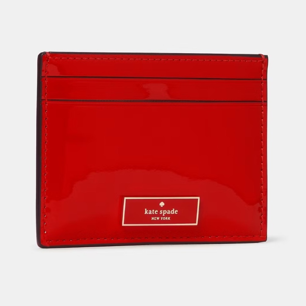 Kate Spade Glossy Red Card Case